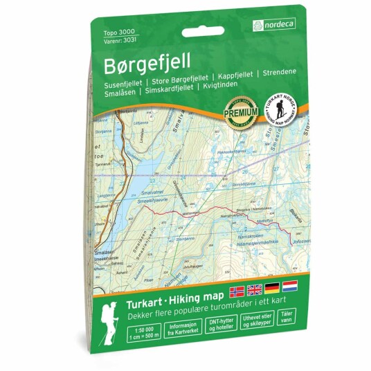 Nordeca Topo 3000 1:50 000 Børgefjell Turkart Nordeca Topo 3000 1:50 000 Børgefjell Turkart