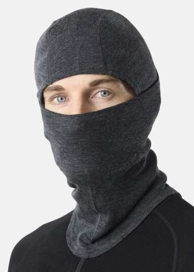 Swedemount Himalaya Merino Wool Balaclava Charcoal Melange Onesize Luer
