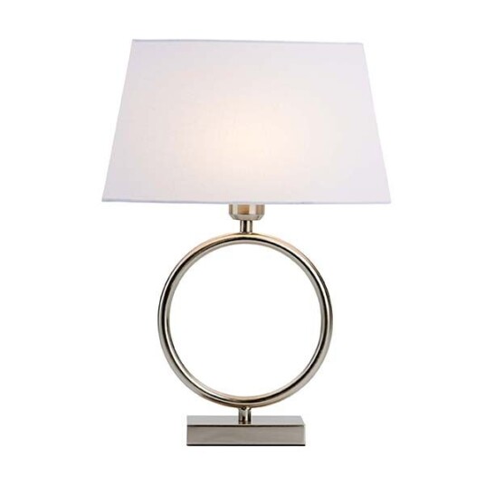 RIVA 1 Bordlampe uten skjerm – Elegant ståldesign H 34 cm E27 sokkel
