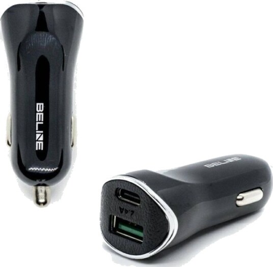 Beline Bil-Lader 1Xusb Og 1Xusb-C 5A 30W Svart