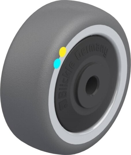 Blickle 846906 Path 50/6Kfd-Els Plastrulle, Hjuldiameter 50 Mm, Bæreevne (Maks.) 50 Kg, 1 Stk