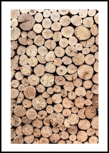 Wood Logs Plakat Plakat / 30x40cm