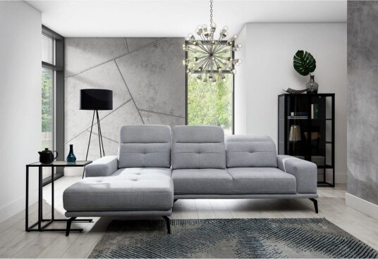 Hjørnesofa Eltap Torrense 265x175x98 cm Primo 88 grå Venstre