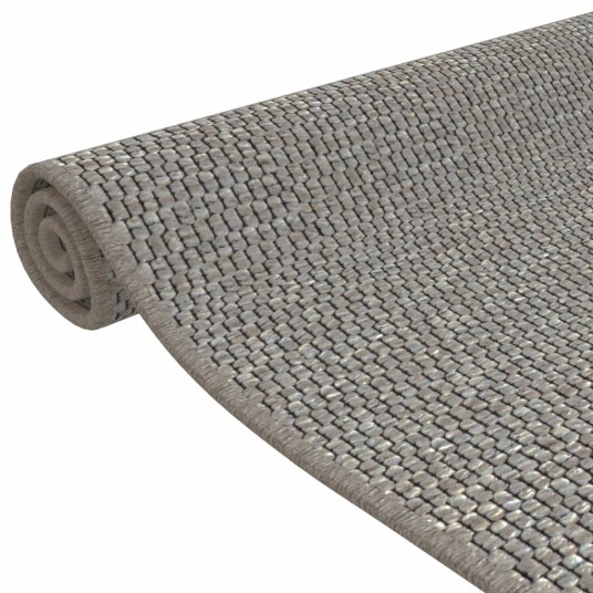 vidaXL Teppeløper sisal-utseende sølv 80x150 cm