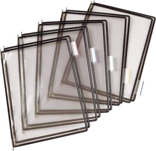 Tarifold Lommer Pvc A4 10St Sort