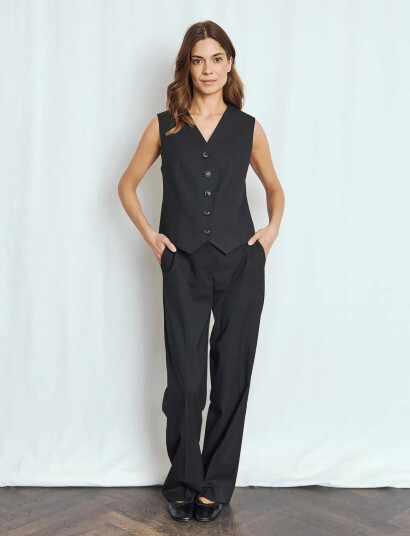 Bruun & Stengade Bs Una Slim Fit Vest - Black - 40