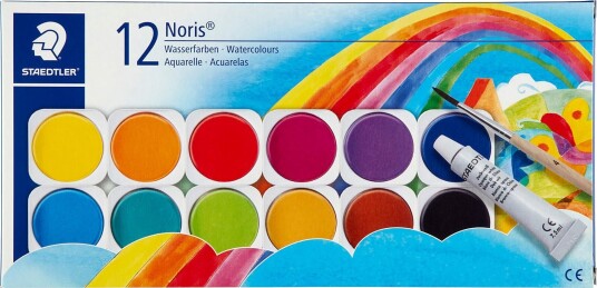 Staedtler Noris Malerskrin 12 vannfarger m/pensel