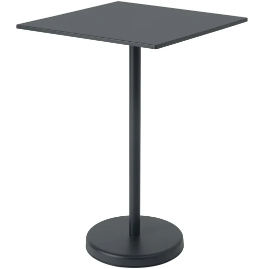 Muuto Linear Steel Barbord 70x70 cm Anthracite Black Muuto Linear Steel Barbord 70x70 cm Anthracite Black