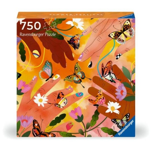 Ravensburger Puslespill   750 Brikker   Blomsterfestival