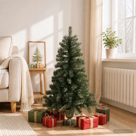 vidaXL Mini juletre 120 cm PVC Grønn