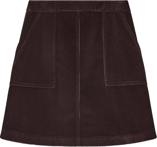 Lexington Clothing Short Corduroy Skirt   Brown   XS