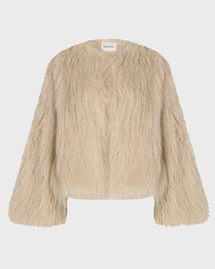 By Malina Jakke Manda Faux Fur Jacket Natur By Malina Jakke Manda Faux Fur Jacket Natur