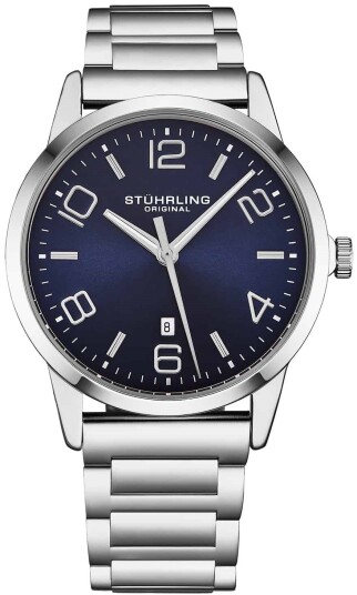 Stührling Original Herreklokke 4021.2 Directive Blå/Stål Ø42 mm