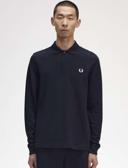Fred Perry L/S Fred Perry Shirt Navy S