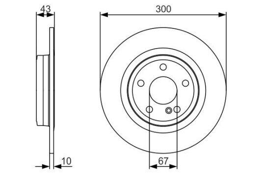 Bremseskive BOSCH 0 986 479 A38 Bremseskive BOSCH 0 986 479 A38