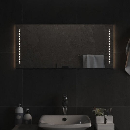  Baderomsspeil med LED 40x90 cm
