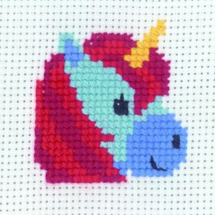 Permin Broderisett Enhjørning 8x8cm
