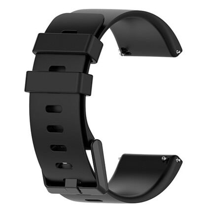 Silikonband til Fitbit Versa / Versa 2/ Versa Lite - Svart S