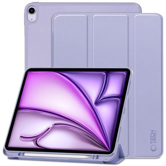 iPad Air 13 (2024) Tech-Protect SmartCase Pen Tri-Fold Folio-deksel Violet
