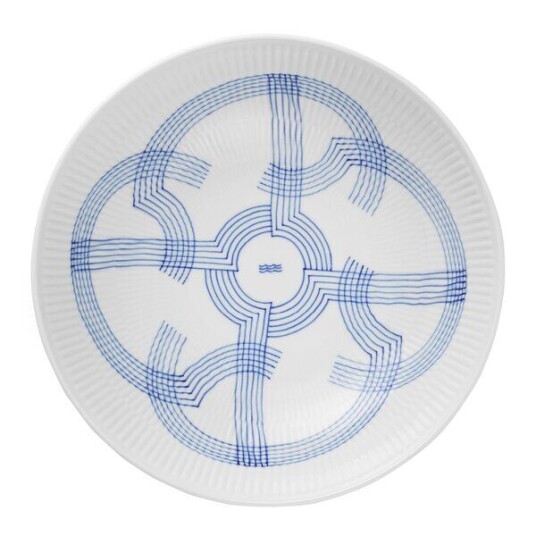 Royal Copenhagen Motif lav skål 21,5 cm blå/hvit Royal Copenhagen Motif lav skål 21,5 cm blå/hvit