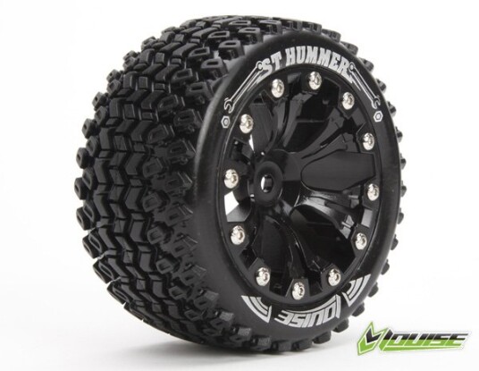 LouiseRC 3209BH Tire & Wheel ST-HUMMER 2,8" Black 1/2-Offset 2