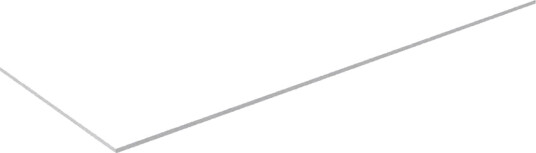 Korsbakken Benkeplate HPL Hvit Matt / 120cm