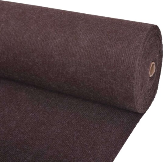 vidaXL Teppe Brun 1,2 x 20 m Polyester
