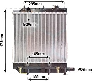 VAN WEZEL 27002166 Radiator motorkjøling VAN WEZEL 27002166 Radiator motorkjøling
