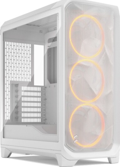 Fractal Design Meshify 3 ARGB Miditower Kabinett Hvit TG Klar Tint Fractal Design Meshify 3 ARGB Miditower Kabinett Hvit TG Klar Tint