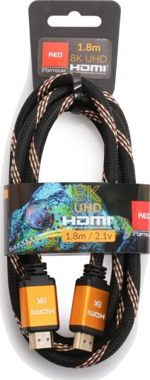 Opticum Hdmi - Hdmi-Kabel 1,8 M Oransje (27951)