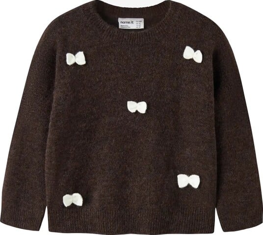 Name It Nmfravi Ls Knit   CHOCOLATE PLUM   92