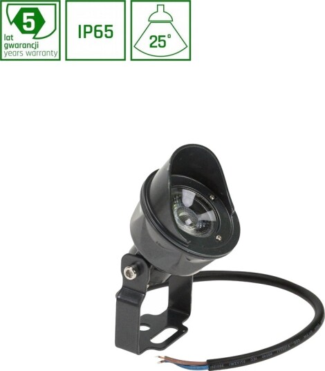 FLORI Spot 5W 25° 24V Varm Hvit IP65 Kulør : Varm