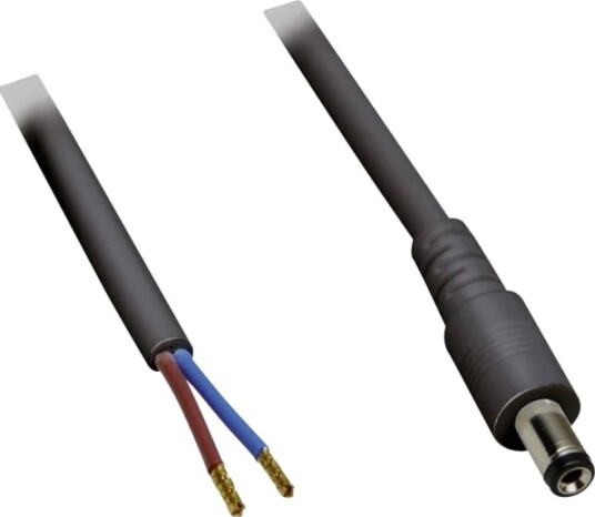 Tru Components Tilkoblingskabel Lav Spenning 5.50 Mm / 2.10 Mm 0.50 M 1 Stk