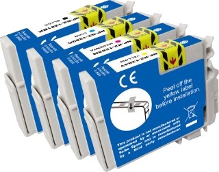 G&G NP R2 1281 4 BK/C/M/Y blekkpatroner 10/21 ml
