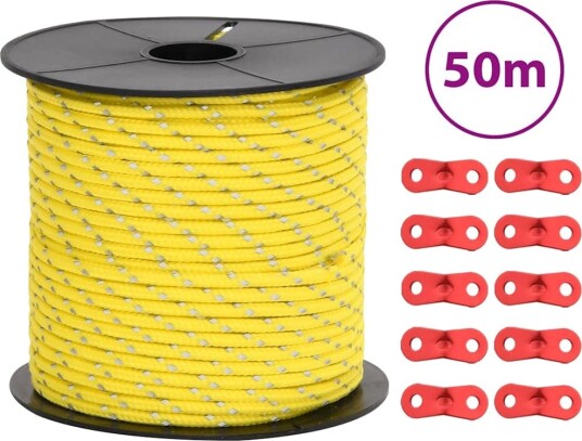 Barduner med refleksstrimler og skiftenøkler 50 m 4 mm