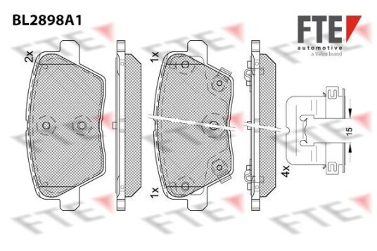 Bremseklosser FTE 9011139 Bremseklosser FTE 9011139