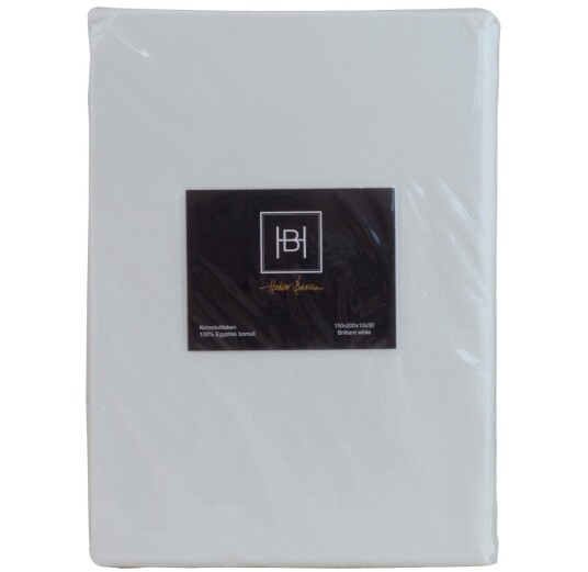 Halvor Bakke Konvoluttlaken Egyptisk Bomull Hvitt 180x200cm Halvor Bakke Konvoluttlaken Egyptisk Bomull Hvitt 180x200cm