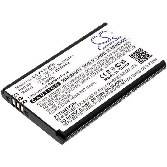 Kyocera Cadence LTE batteri (1200 mAh 3.7 V, Sort) Kyocera Cadence LTE batteri (1200 mAh 3.7 V, Sort)