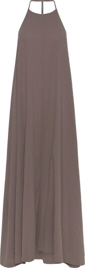 Weekday Cowl Neck A Line Dress Brown L