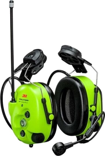 3M Peltor WS LiteCom III Hørselvern med hjelmfeste, Bluetooth, Hi-Viz