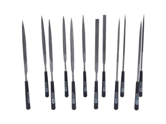 Ks Tools Nålfilsett 12 Deler 90 mm Verktøystål Håndverktøy