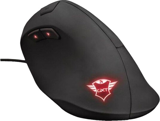 Trust GXT 144 Rexx Ergonomisk Vertikal Gamingmus Svart med USB 2.0