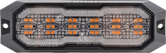 Amio Oransje Varsel-/Advarselslys Med Posisjonslys Og Led-Skiltlys R65 R148 12V/24V 24W Amio-04859