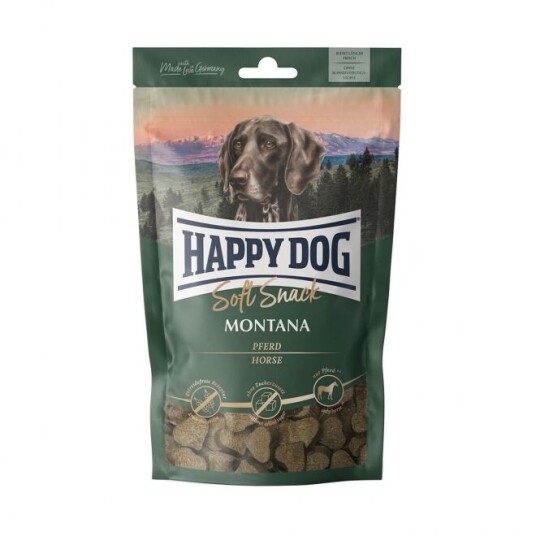 Happy Dog Montana Mykt Hundegodteri 100g - Hundefôr uten sukker med hest