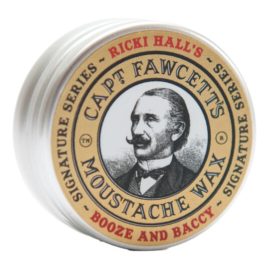 Captain Fawcett Moustache Wax Ricky Hall's Booze & Baccy 15 ml Captain Fawcett Moustache Wax Ricky Hall's Booze & Baccy 15 ml
