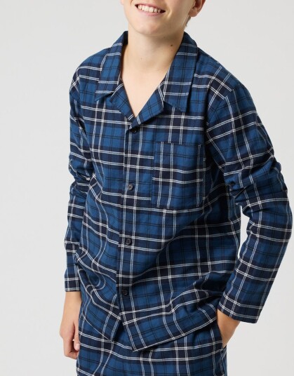 Björn Borg Core Flannel Pyjama Shirt   BB FOREST TARTAN 4   134 140