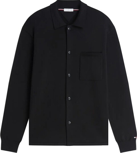 Tommy Hilfiger Essential Cotton Ls Over Shirt Black S