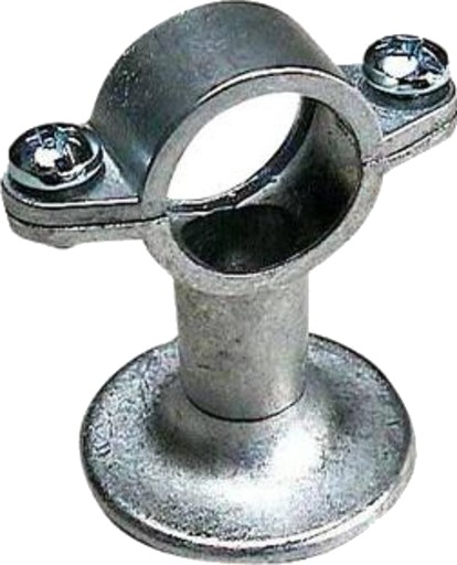 2" sinkrørstøtte med veggflens