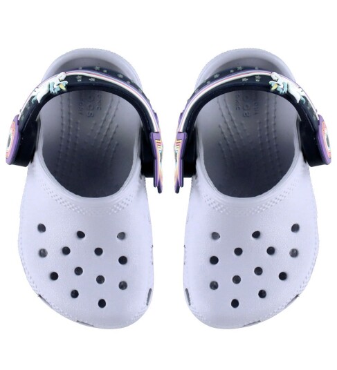 Crocs Frosted Grape Classic Imagination Lights Backstrap Clog 27 28