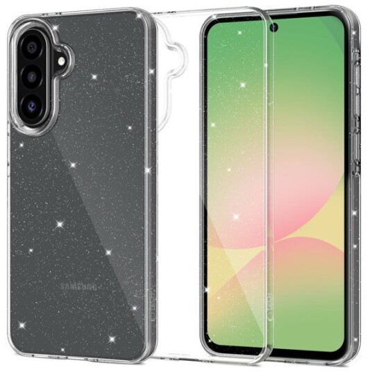 Tech-Protect Galaxy A56 Glitter TPU Mobildeksel Gjennomsiktig